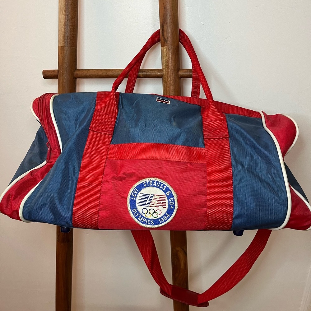 Vintage 1984 Levis Strauss & Co. Olympic Bag // Retro Weekender Bag